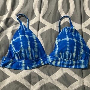 Aerie Blue Triangle Bikini Top